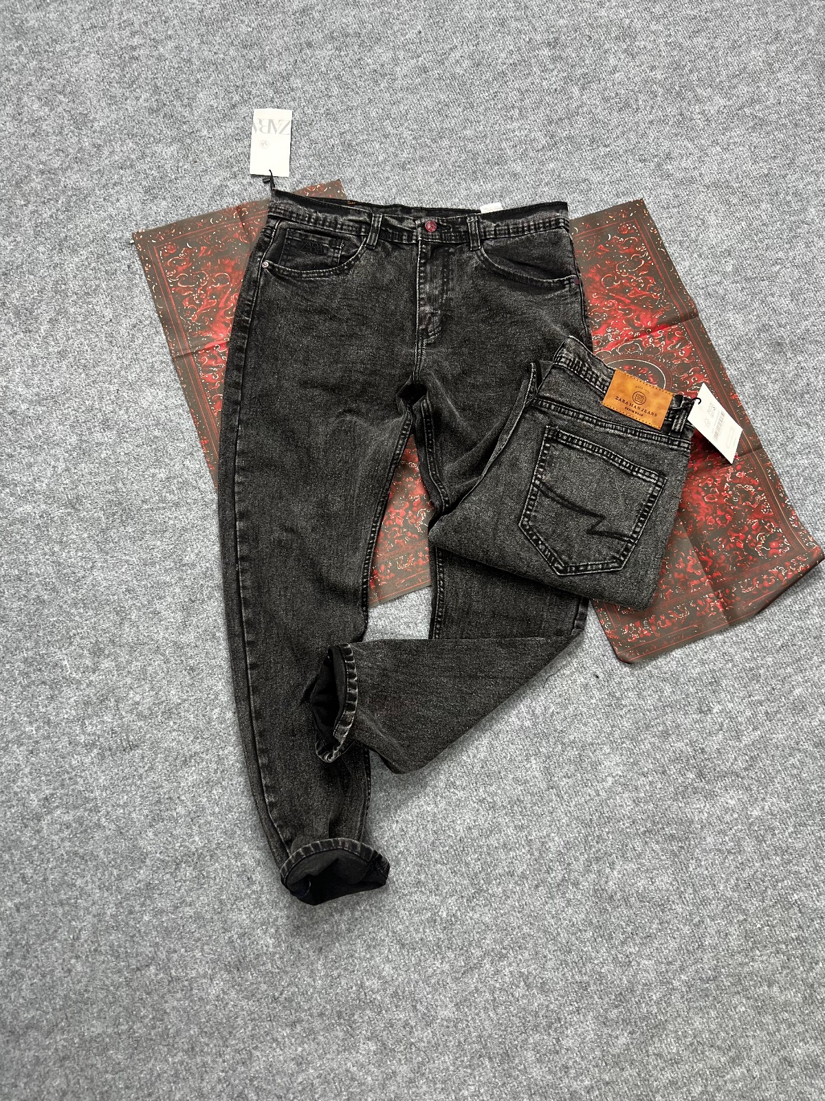 Black denim texture